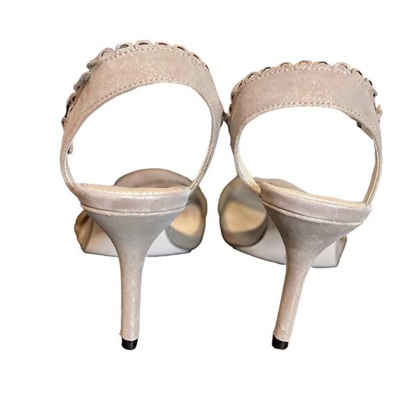 Pelle Moda Karen Pewter Heeled Sandal - Size 9.5M - NIB - Picture 4 of 10